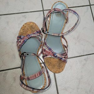 Gap Multicolored Plaid Wedges